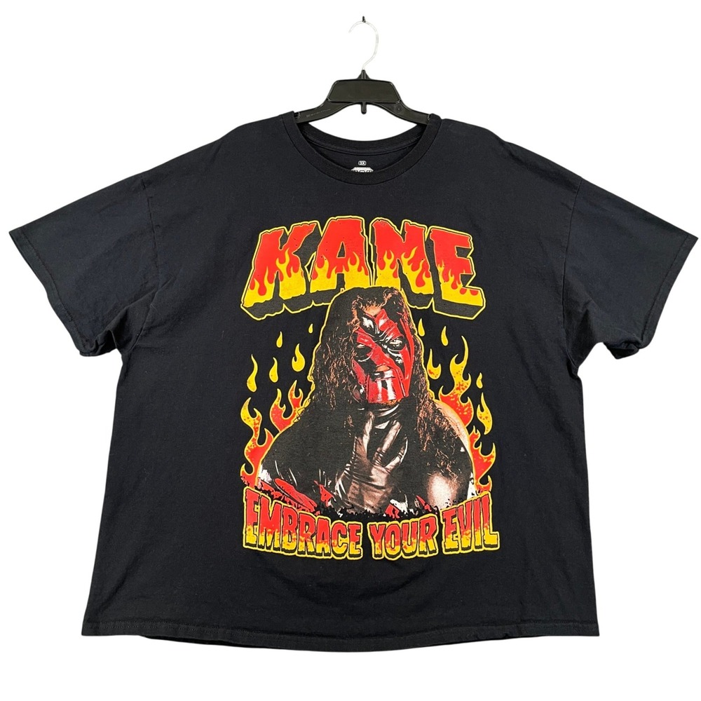 WWE Legends Kane T-Shirt Men 3XL Embrace Your Evil Graphic Tee Wrestling 2024